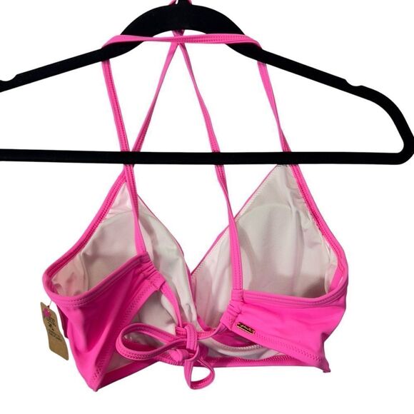 🆕 medium VICTORIA’S SECRET PINK BODY WRAP BIKINI TOP - Picture 4 of 14